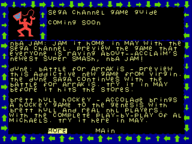 Sega Channel Game Guide Screenthot 2